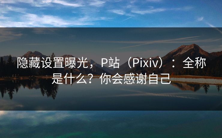 隐藏设置曝光，P站（Pixiv）：全称是什么？你会感谢自己