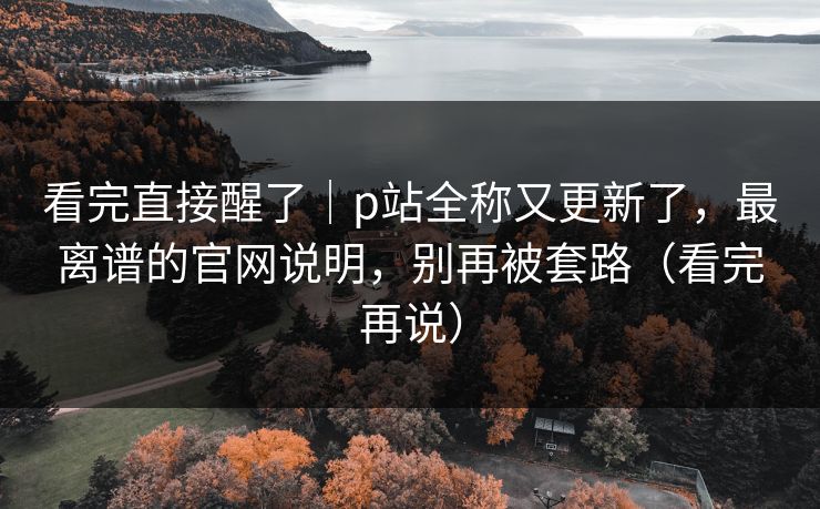 看完直接醒了｜p站全称又更新了，最离谱的官网说明，别再被套路（看完再说）