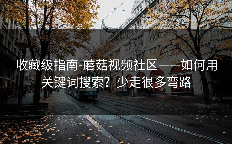 收藏级指南-蘑菇视频社区——如何用关键词搜索?少走很多弯路 收藏级指南-蘑菇视频社区——如何用关键词搜索?少走很多弯路