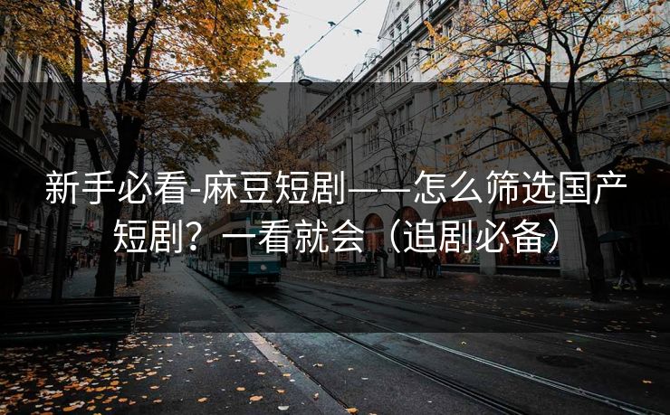 新手必看-麻豆短剧——怎么筛选国产短剧?一看就会(追剧必备) 新手必看-麻豆短剧——怎么筛选国产短剧?一看就会(追剧必备)